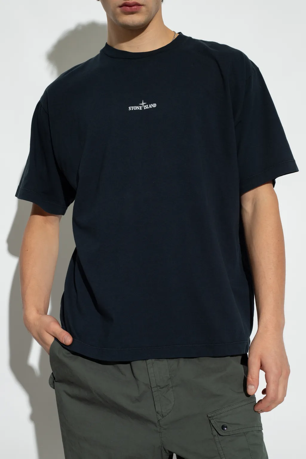 Compass-Print Cotton T-Shirt