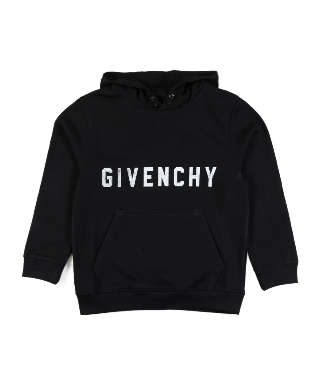 Givenchy Kids Long-Sleeved Logo-Printed Drawstring Hoodie