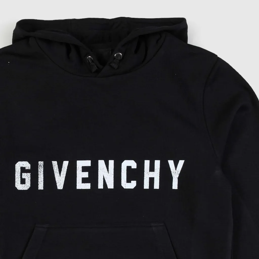 Givenchy Kids Long-Sleeved Logo-Printed Drawstring Hoodie