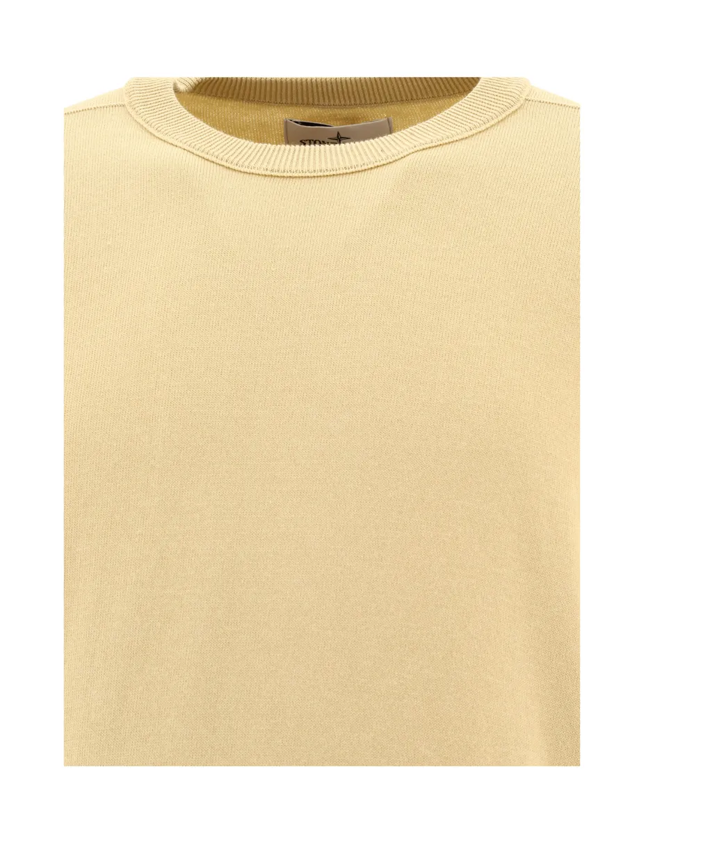Stone Island Compass Patch Crewneck Knitted Jumper