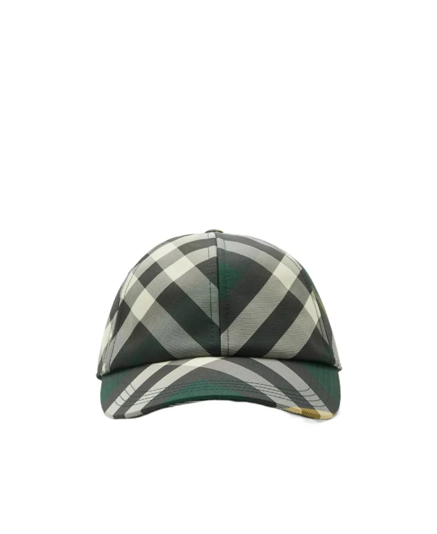 Burberry Checked Curved-Peak Baseball Cap