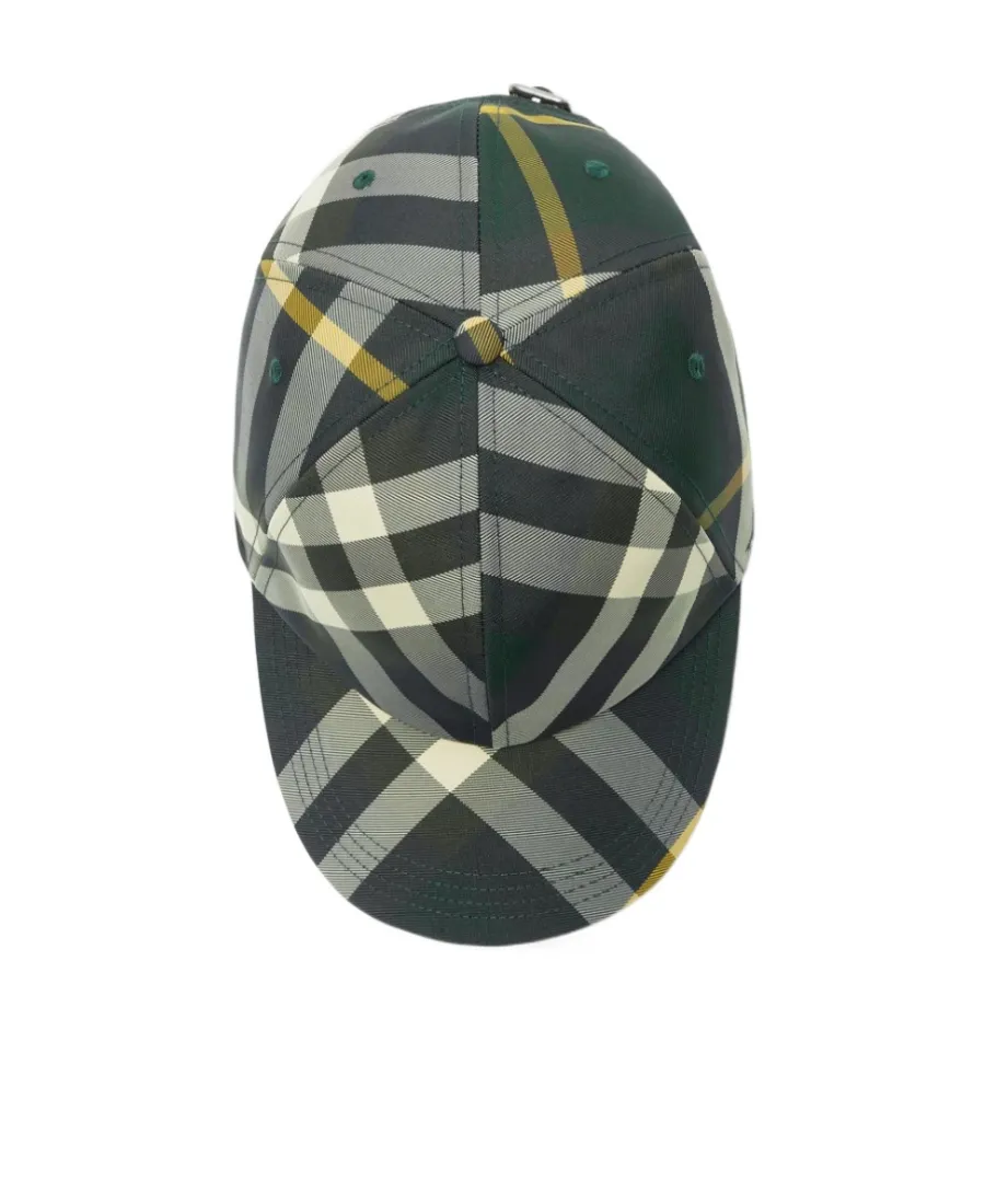 Burberry Checked Curved-Peak Baseball Cap