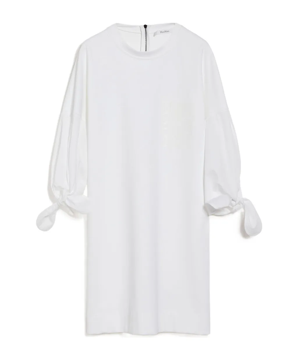 Max Mara Logo Printed Crewneck Dress