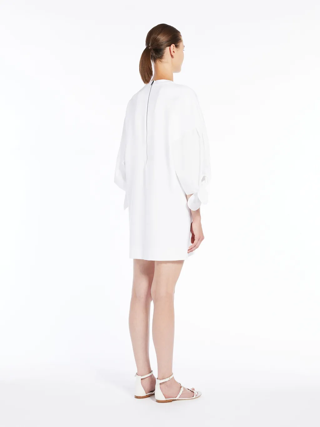 Max Mara Logo Printed Crewneck Dress