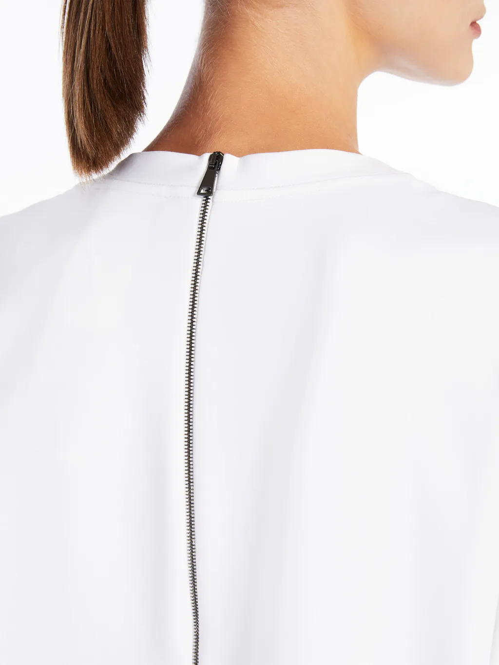 Max Mara Logo Printed Crewneck Dress