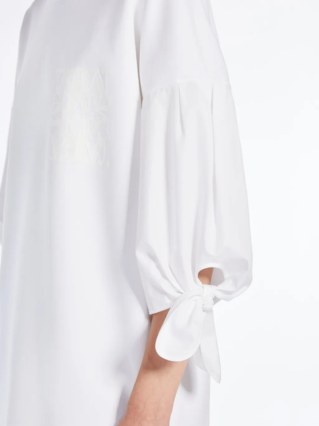 Max Mara Logo Printed Crewneck Dress