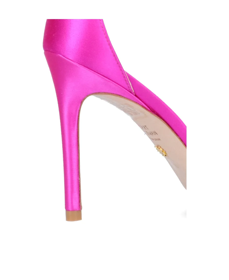Stuart Weitzman Embellished Ankle Strap Sandals
