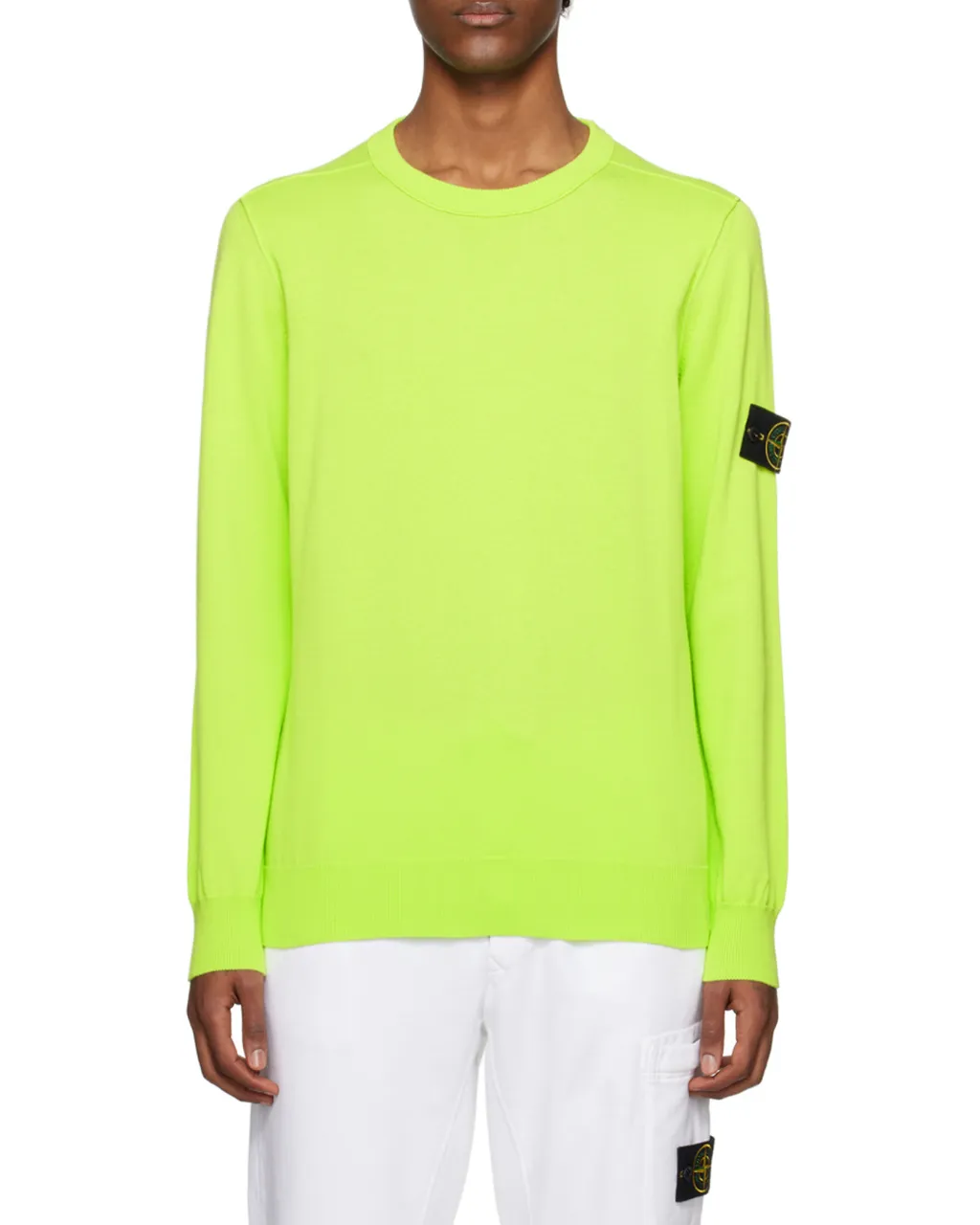 Stone Island Compass Patch Crewneck Jumper