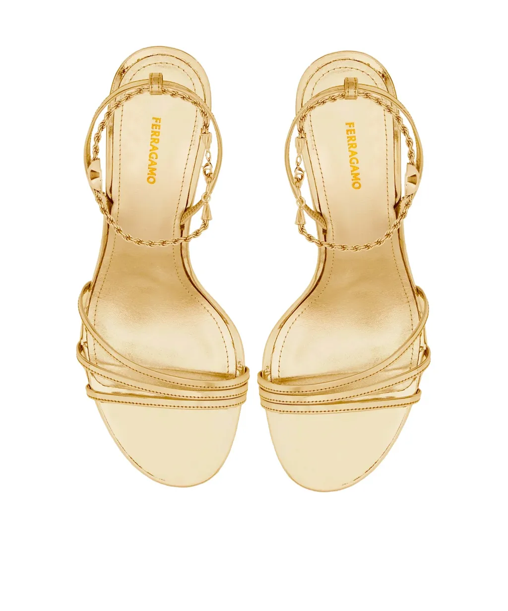 Ankle Chain High-Heeled Sandals