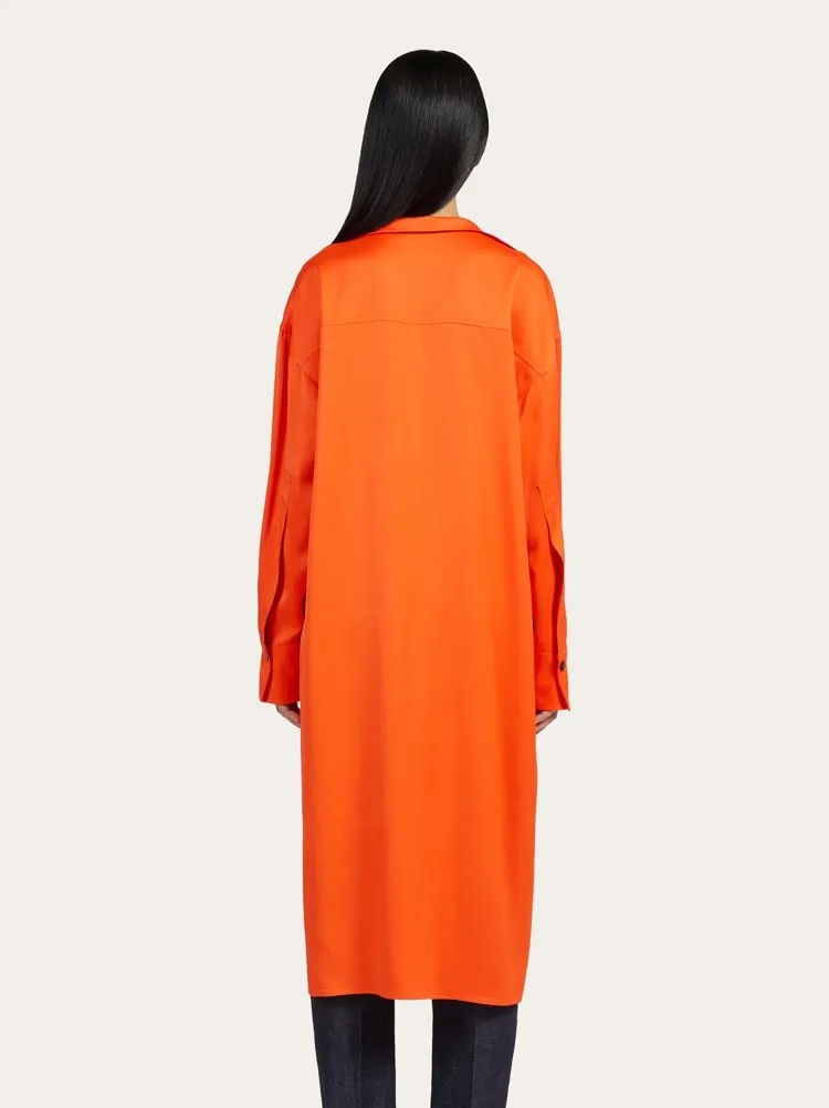Salvatore Ferragamo V-Neck Shirt Dress