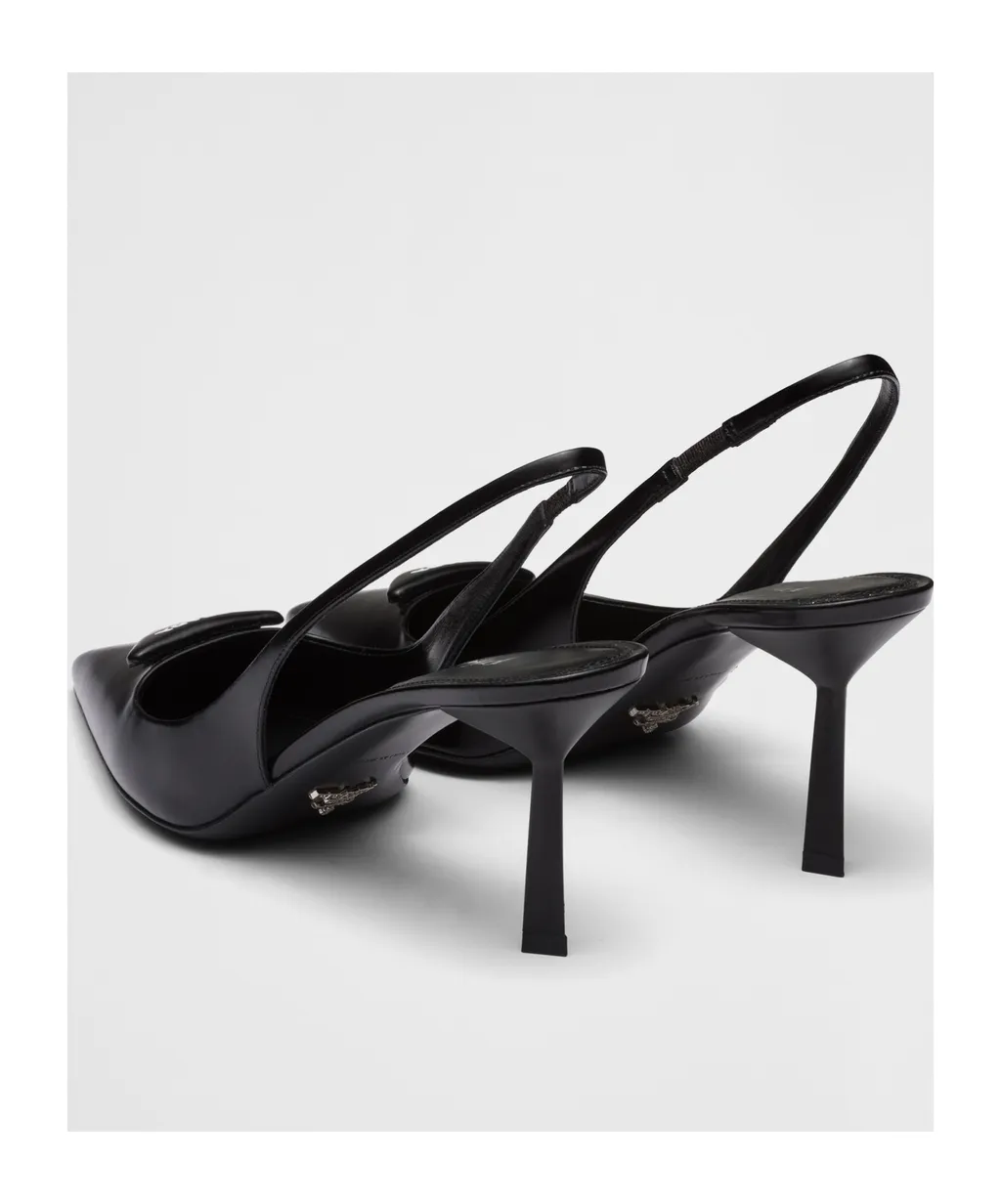 Prada Pointed-Toe Slingback Pumps