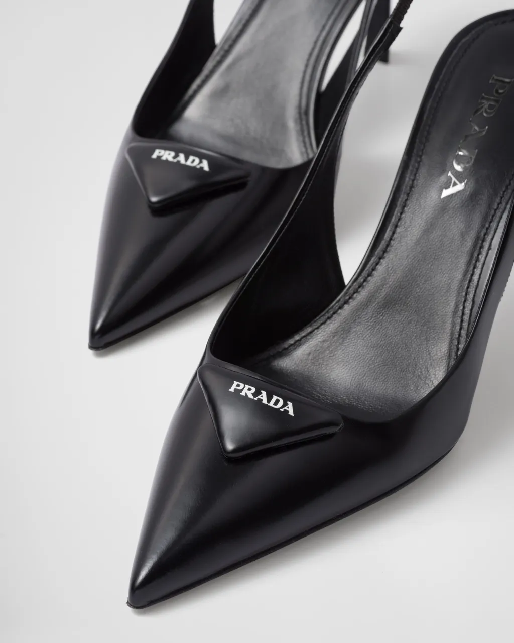 Prada Pointed-Toe Slingback Pumps
