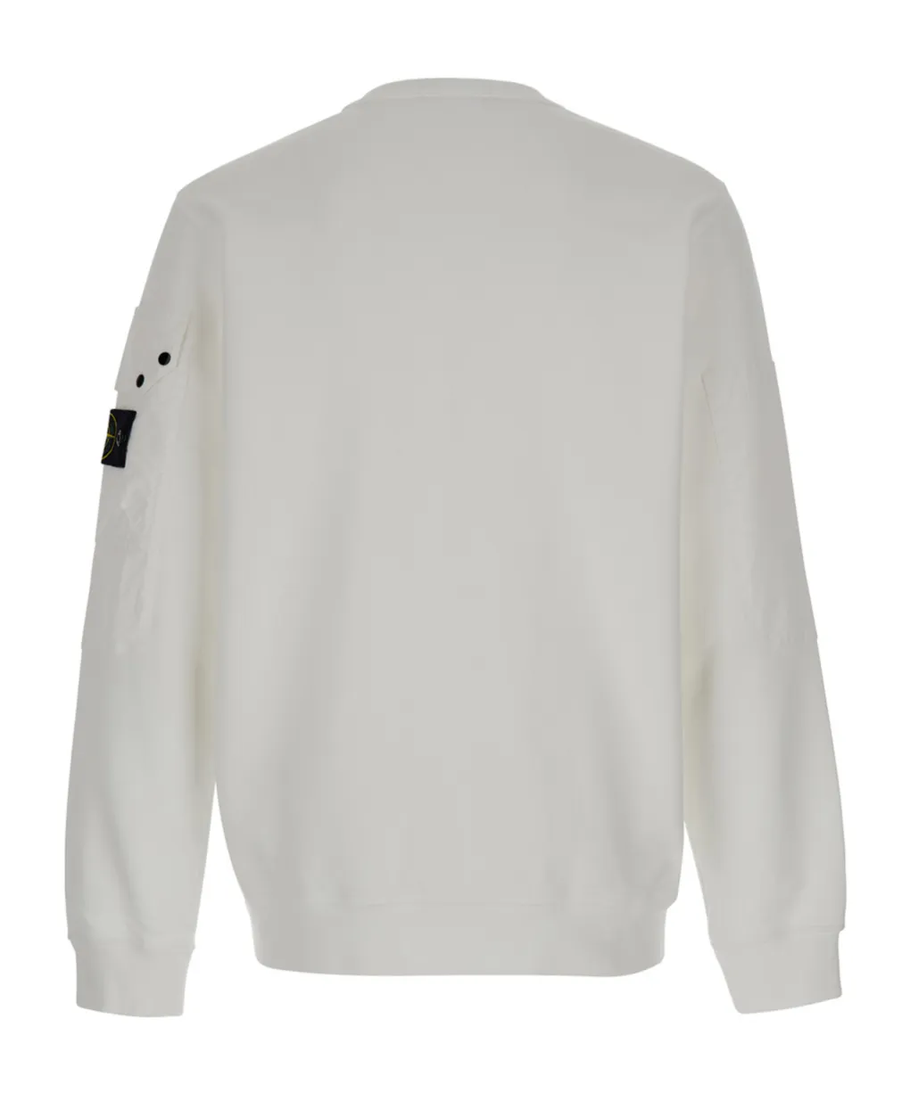 Stone Island Logo Patch Crewneck Sweatshirt