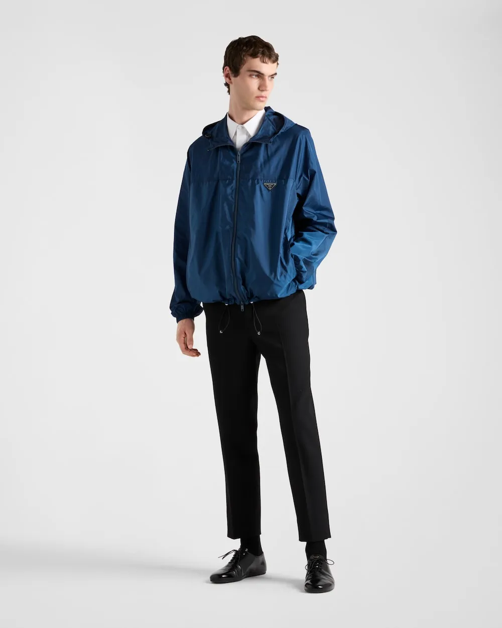 Prada Triangle-Logo Zipped Jacket