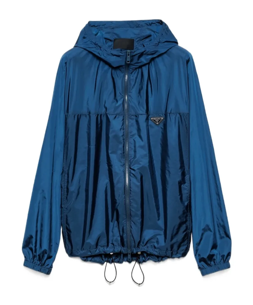 Prada Triangle-Logo Zipped Jacket