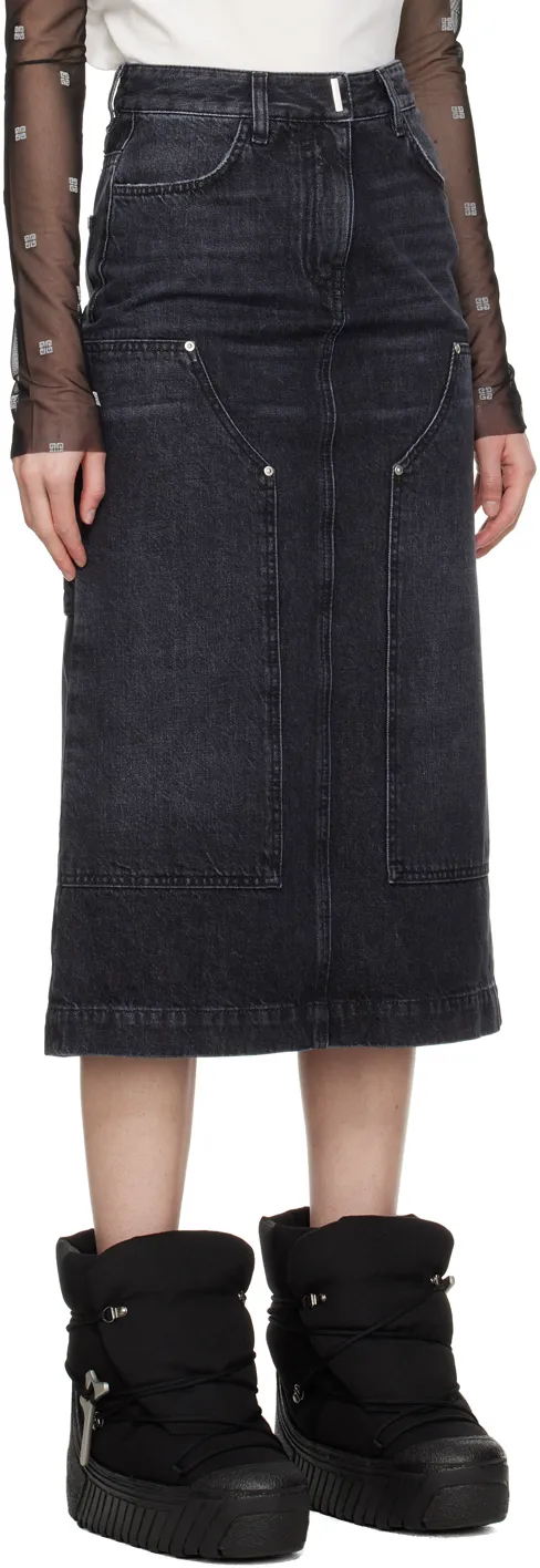 Givenchy Denim Midi Skirt