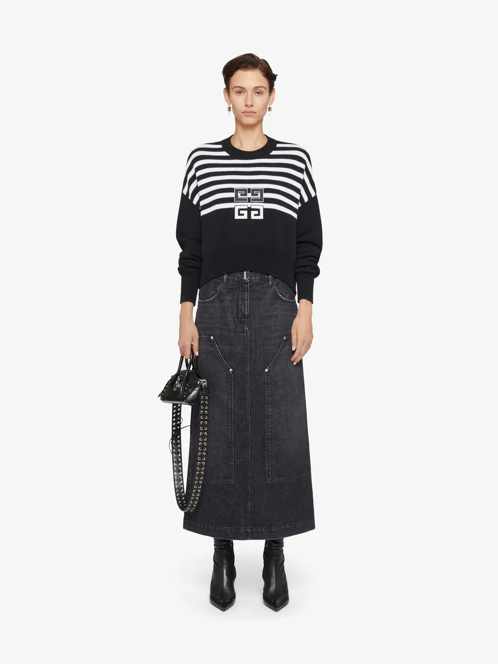 Givenchy Denim Midi Skirt