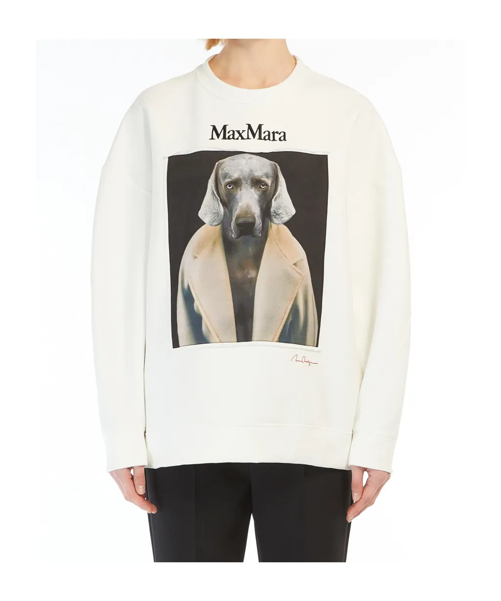 Max Mara Logo Embroidered Crewneck Sweatshirt