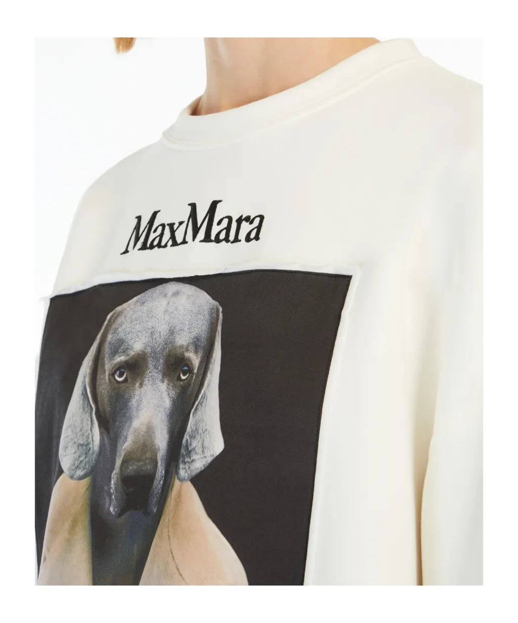 Max Mara Logo Embroidered Crewneck Sweatshirt