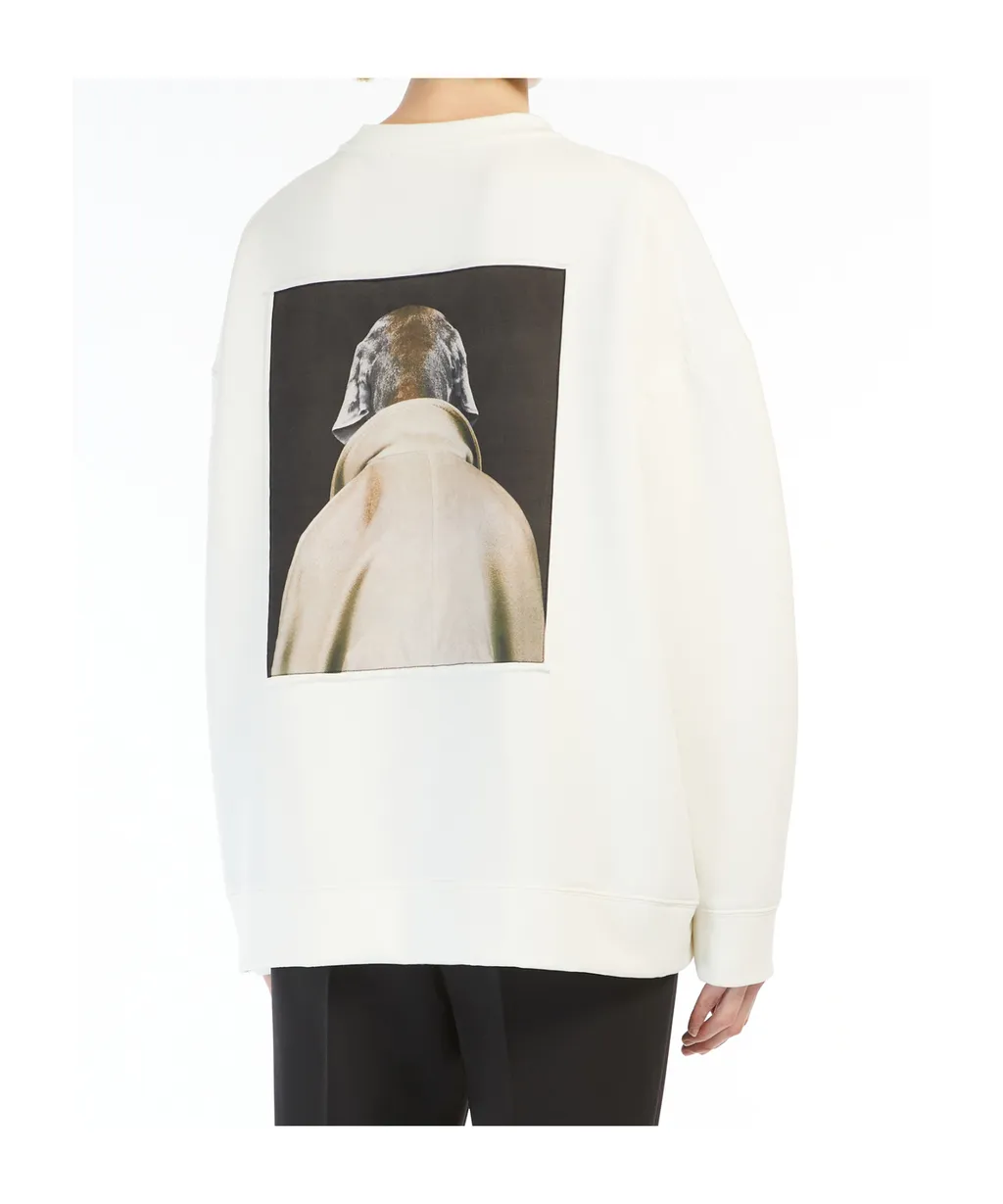 Max Mara Logo Embroidered Crewneck Sweatshirt