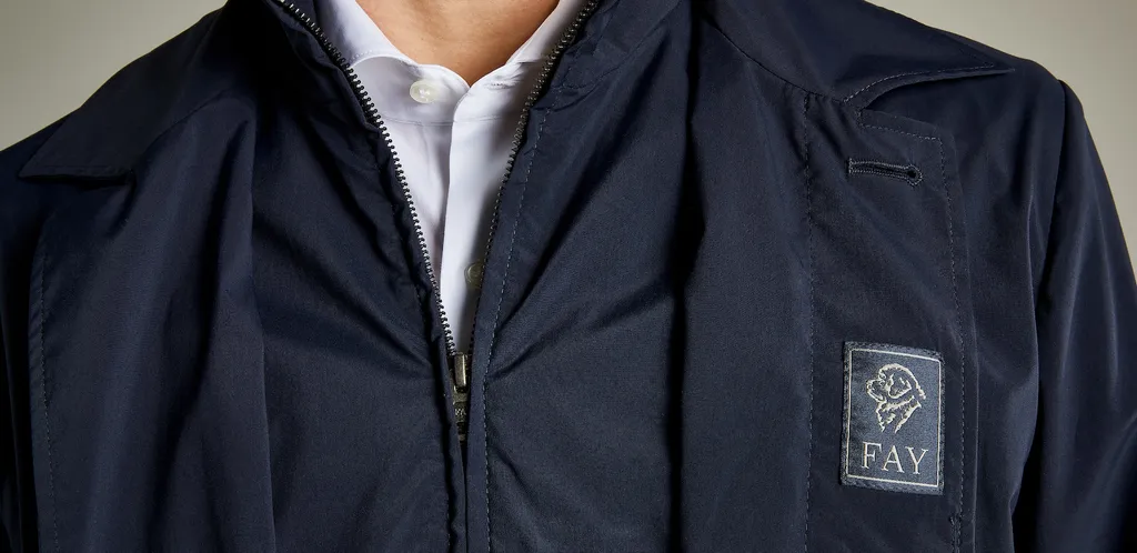 Fay Single-Breasted Long-Sleeved Coat