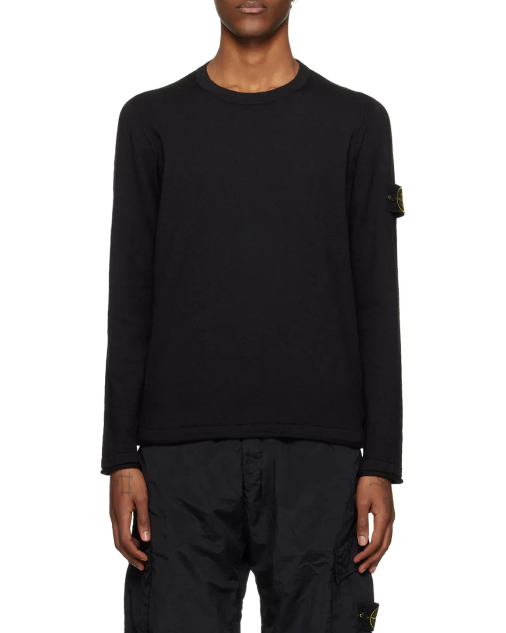 Stone Island Logo Patch Crewneck Jumper