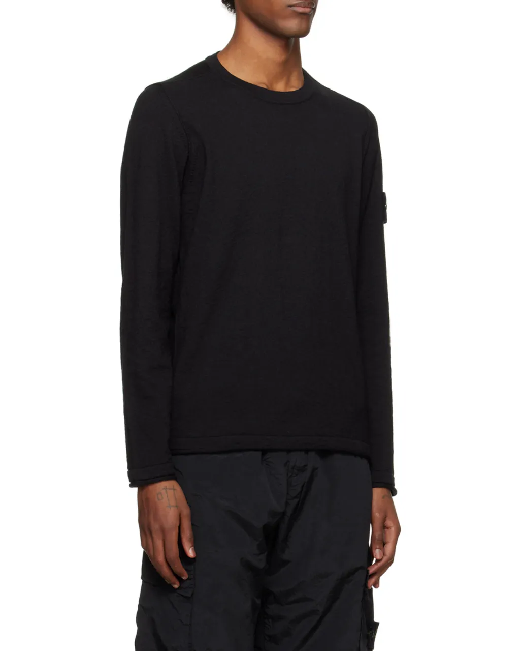 Stone Island Logo Patch Crewneck Jumper