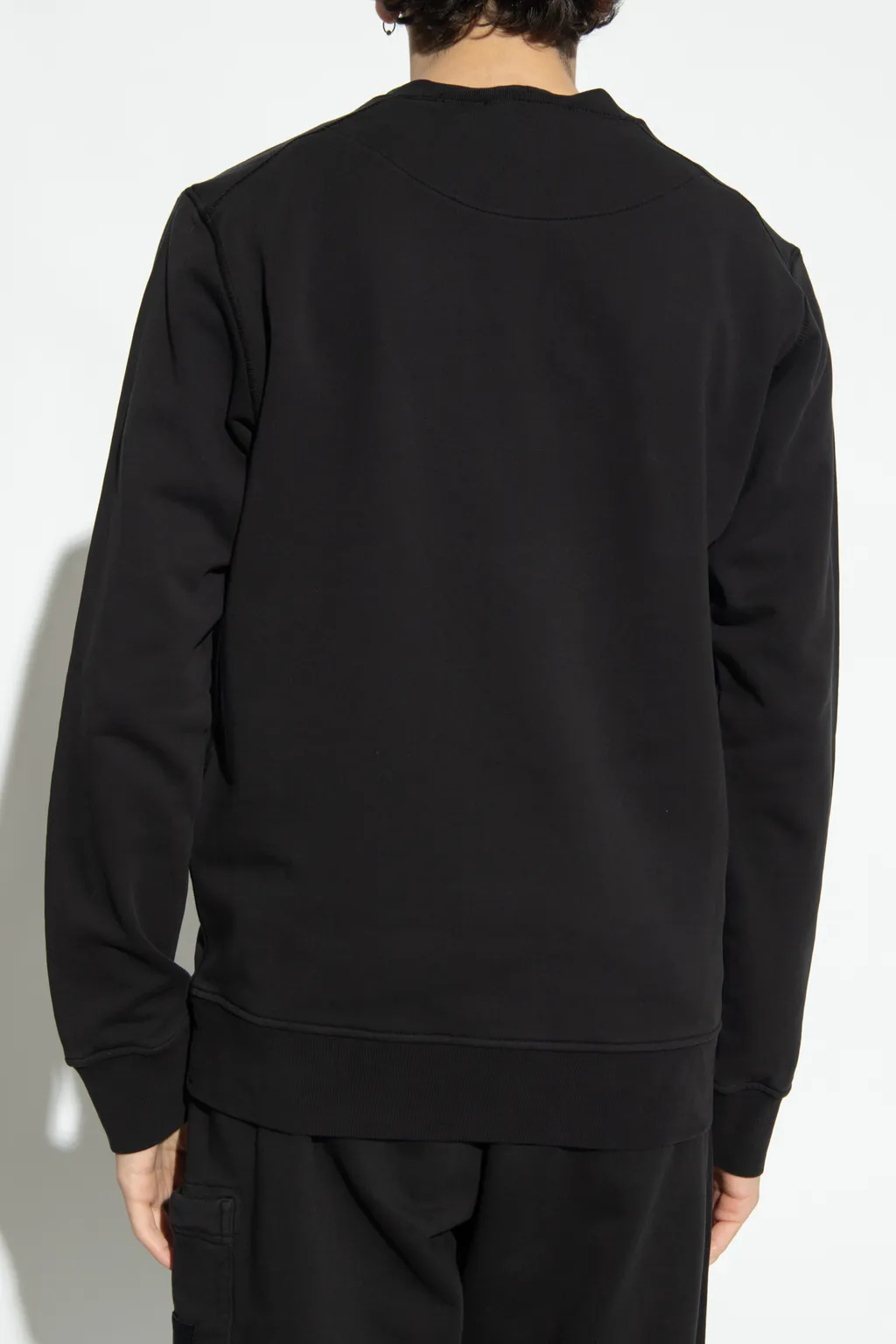 Stone Island Logo Printed Crewneck Sweatshirt