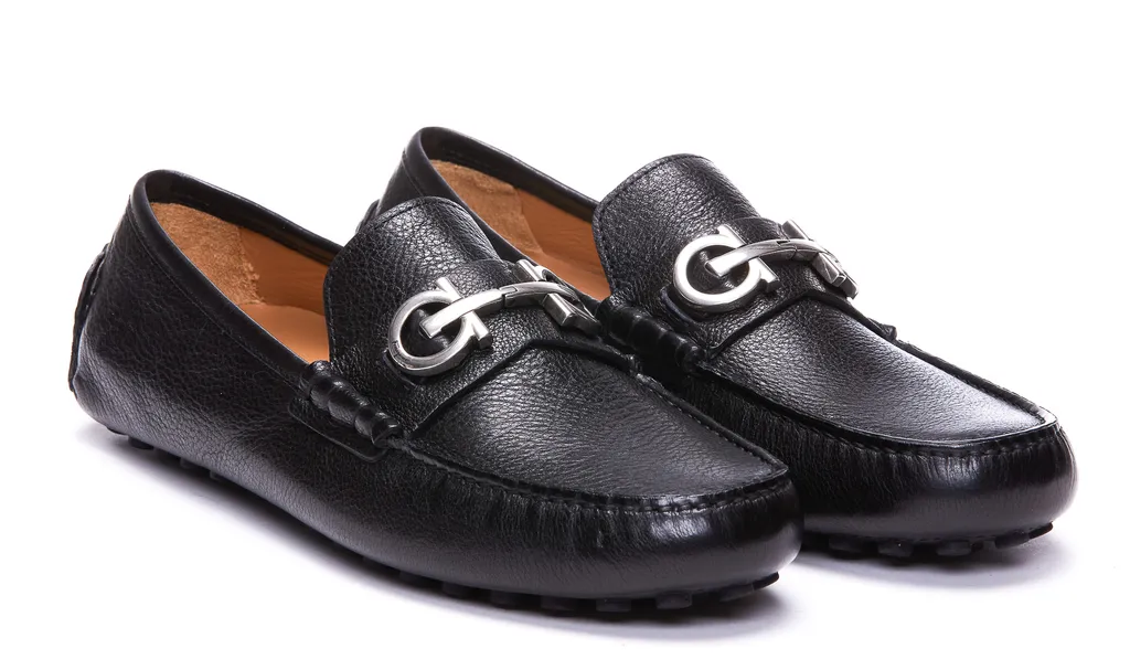 Ferragamo Grazioso Logo Plaque Loafers