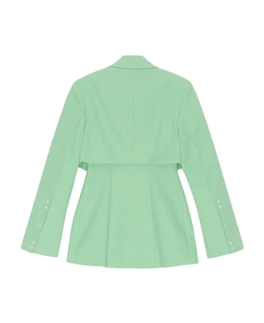 Ganni Single-Breasted Tailored Blazer
