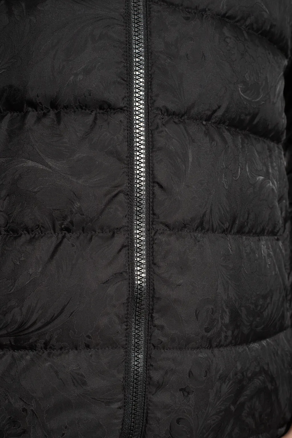 Versace Barocco-Printed Zipped Padded Jacket