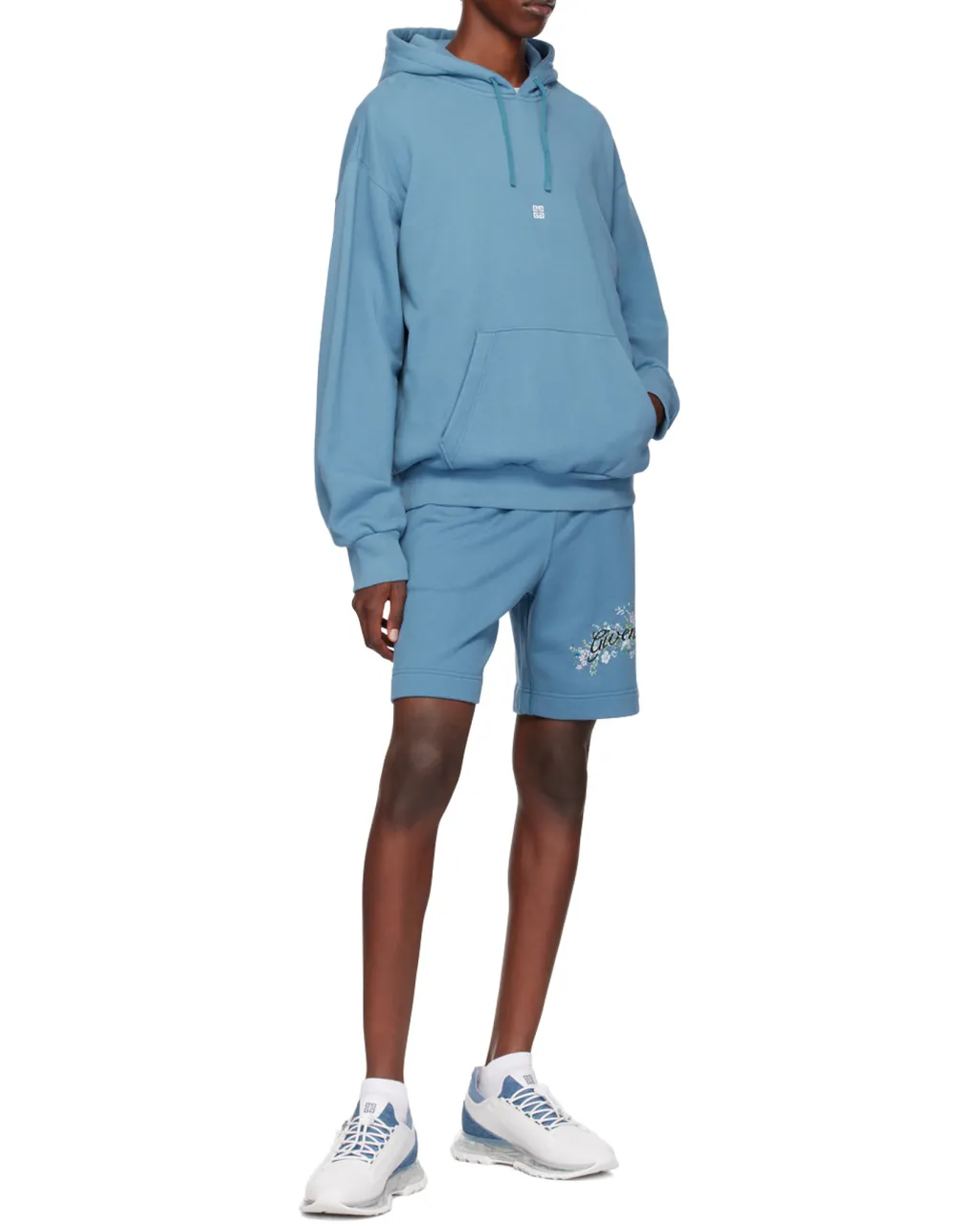 Givenchy Logo Embroidered Drawstring Hoodie