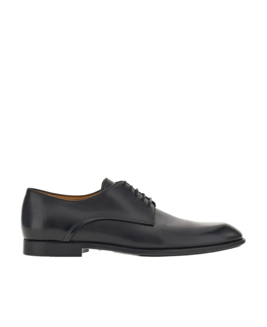 Salvatore Ferragamo Almond-Toe Lace-Up Derby Shoes