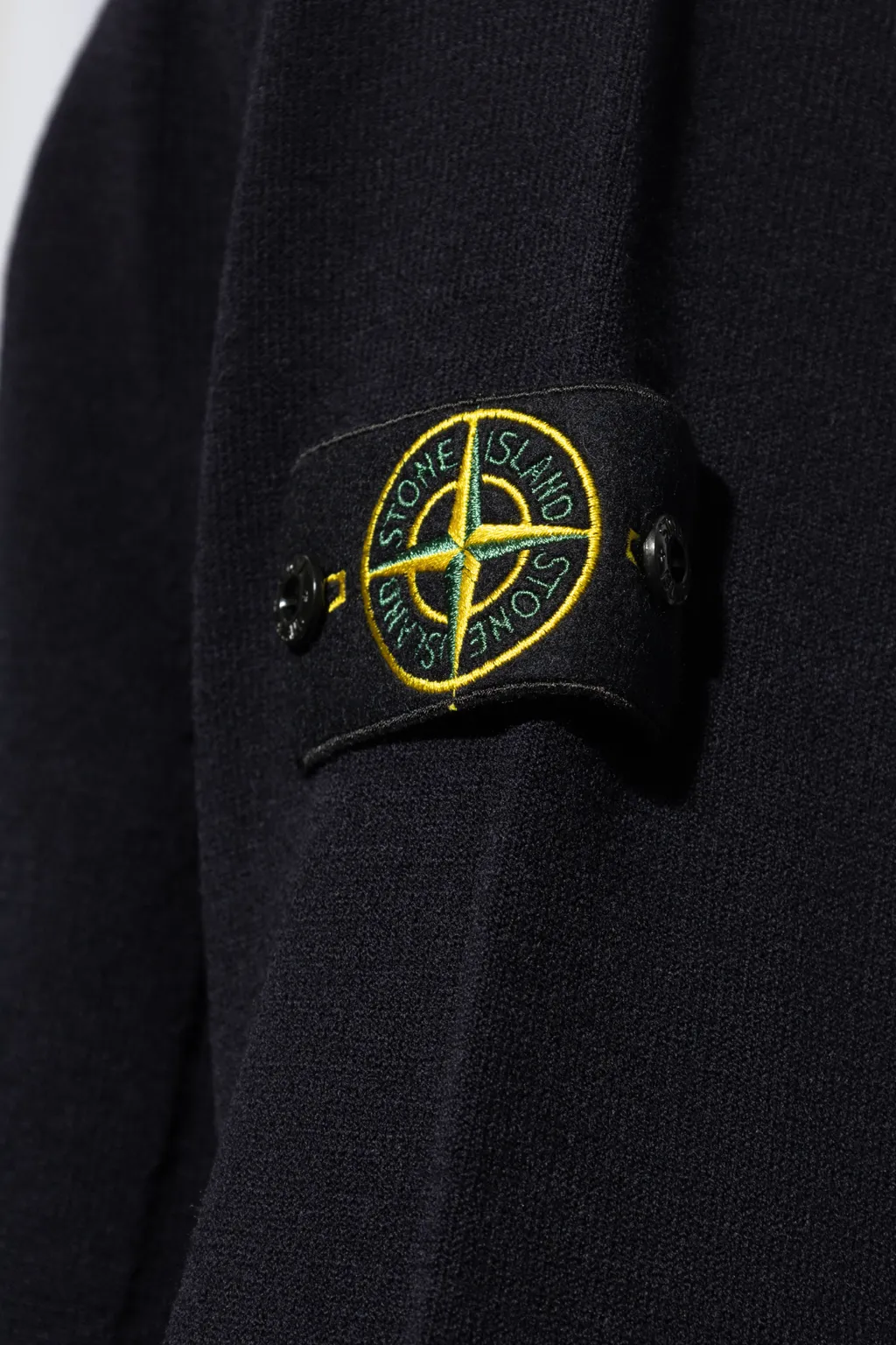 Compass-Motif Wool Sweatshirt