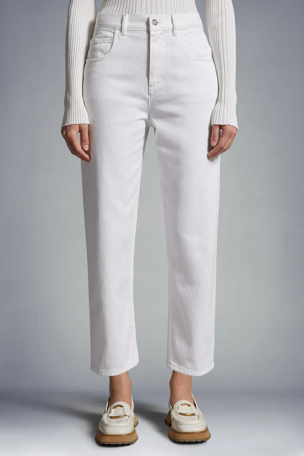 Moncler Logo Patch Straight-Leg Trousers
