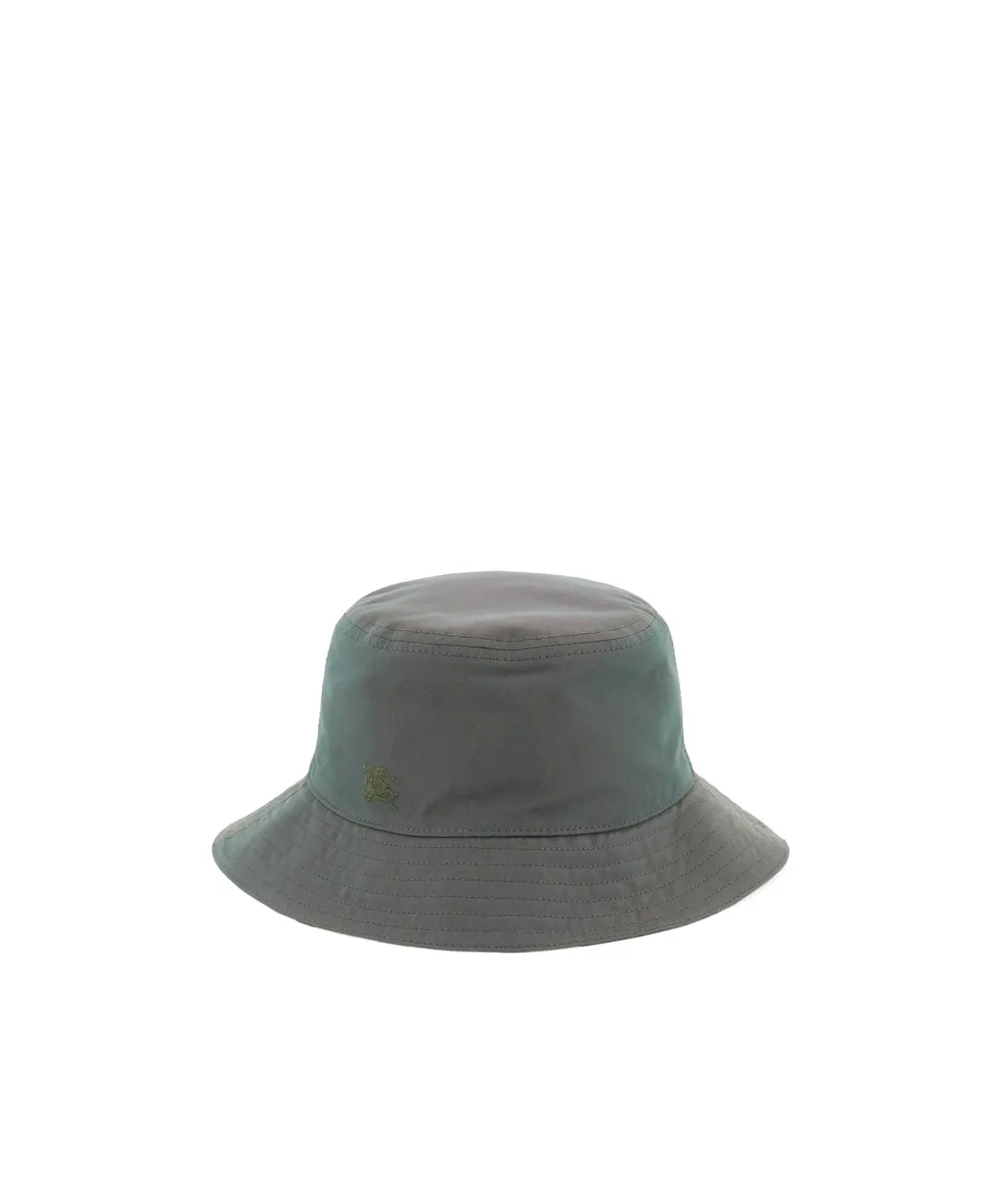 Burberry Logo Embroidered Checked Reversible Bucket Hat