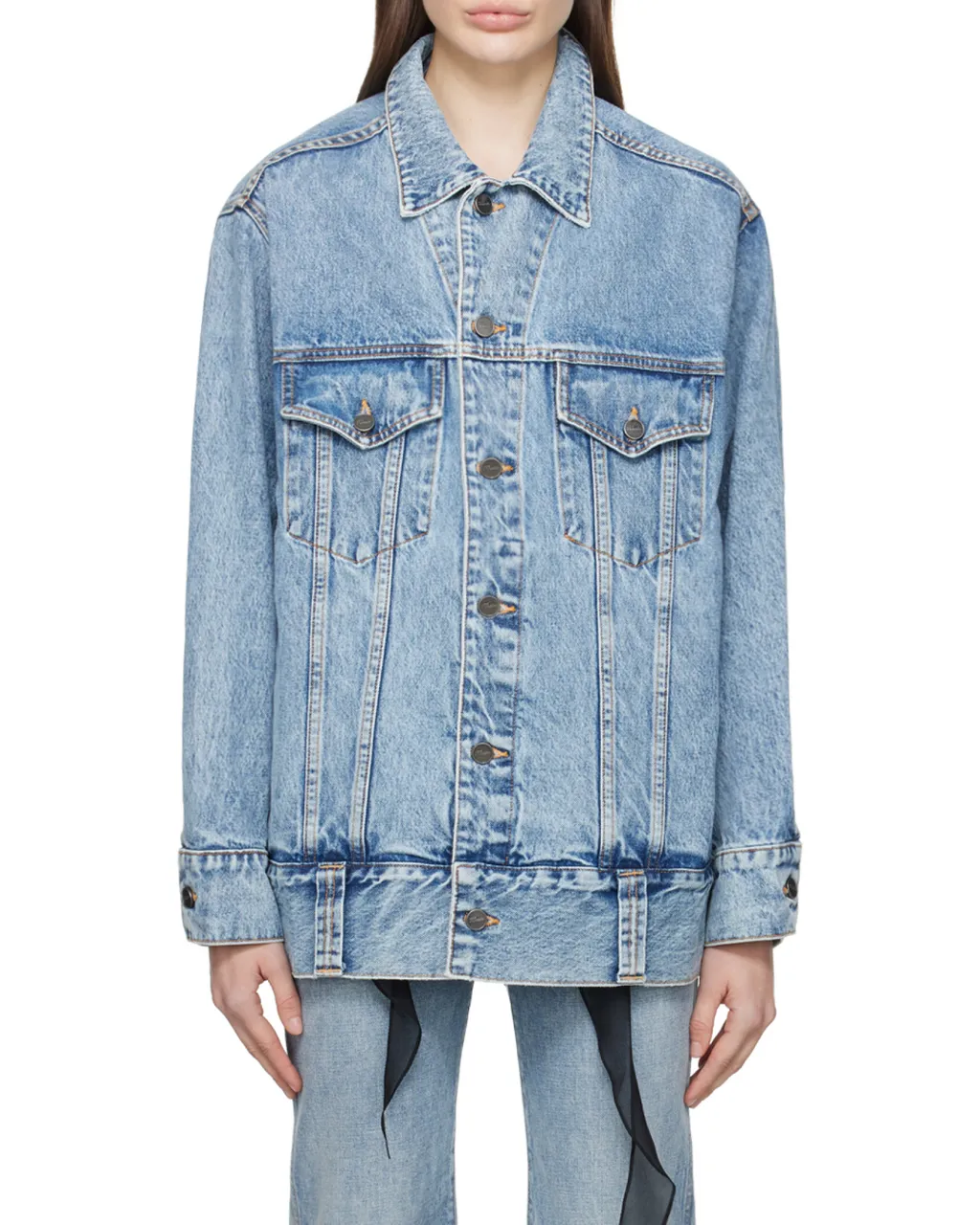 Khaite Rizzo Buttoned Denim Jacket