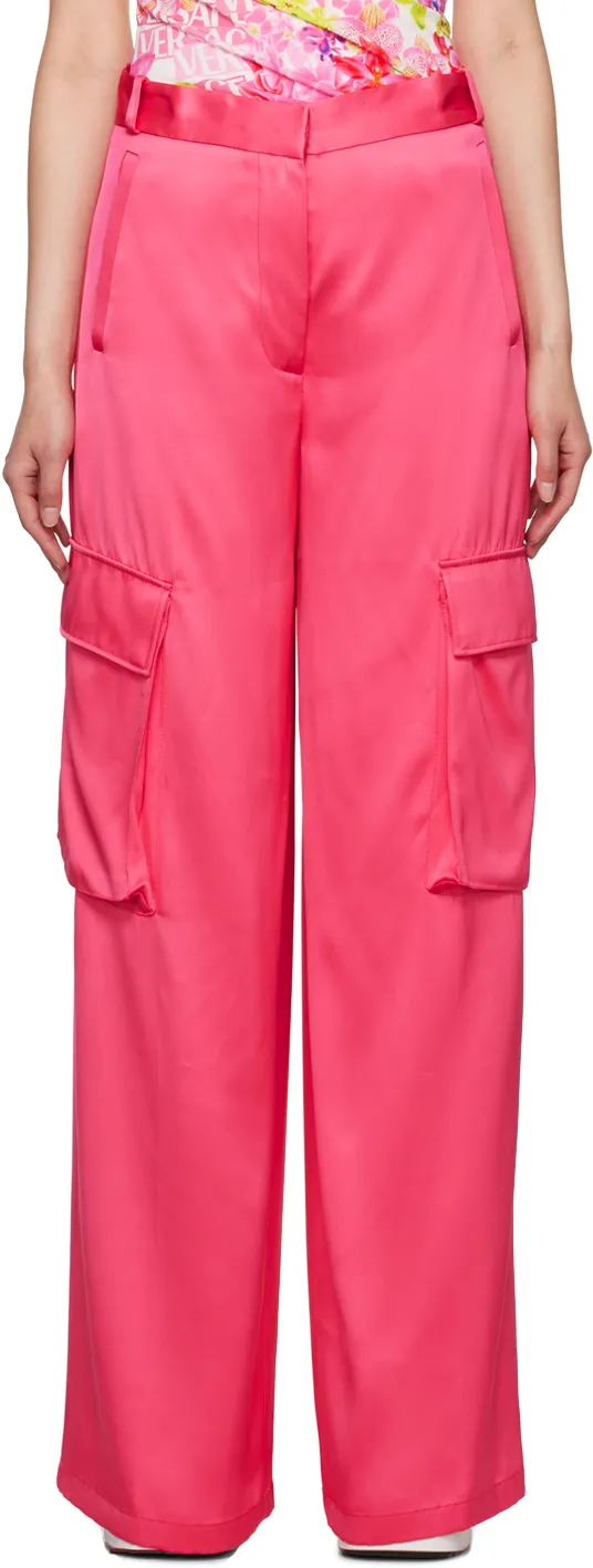 Versace High-Waisted Wide-Leg Cargo Pants