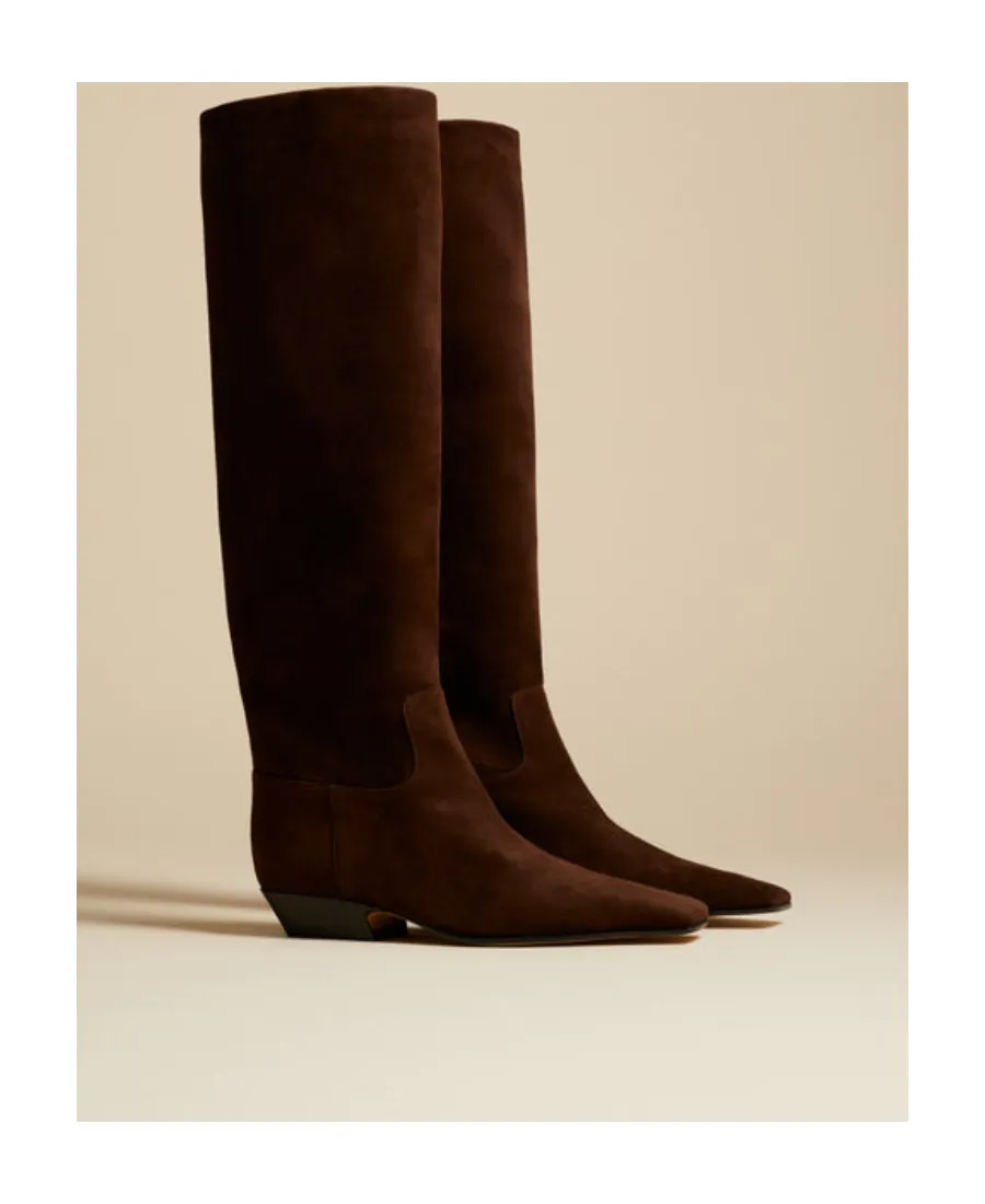Khaite The Marfa Classic Flat Knee High Boots