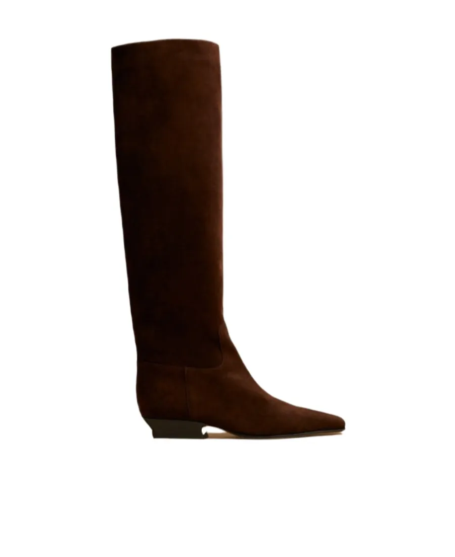 Khaite The Marfa Classic Flat Knee High Boots