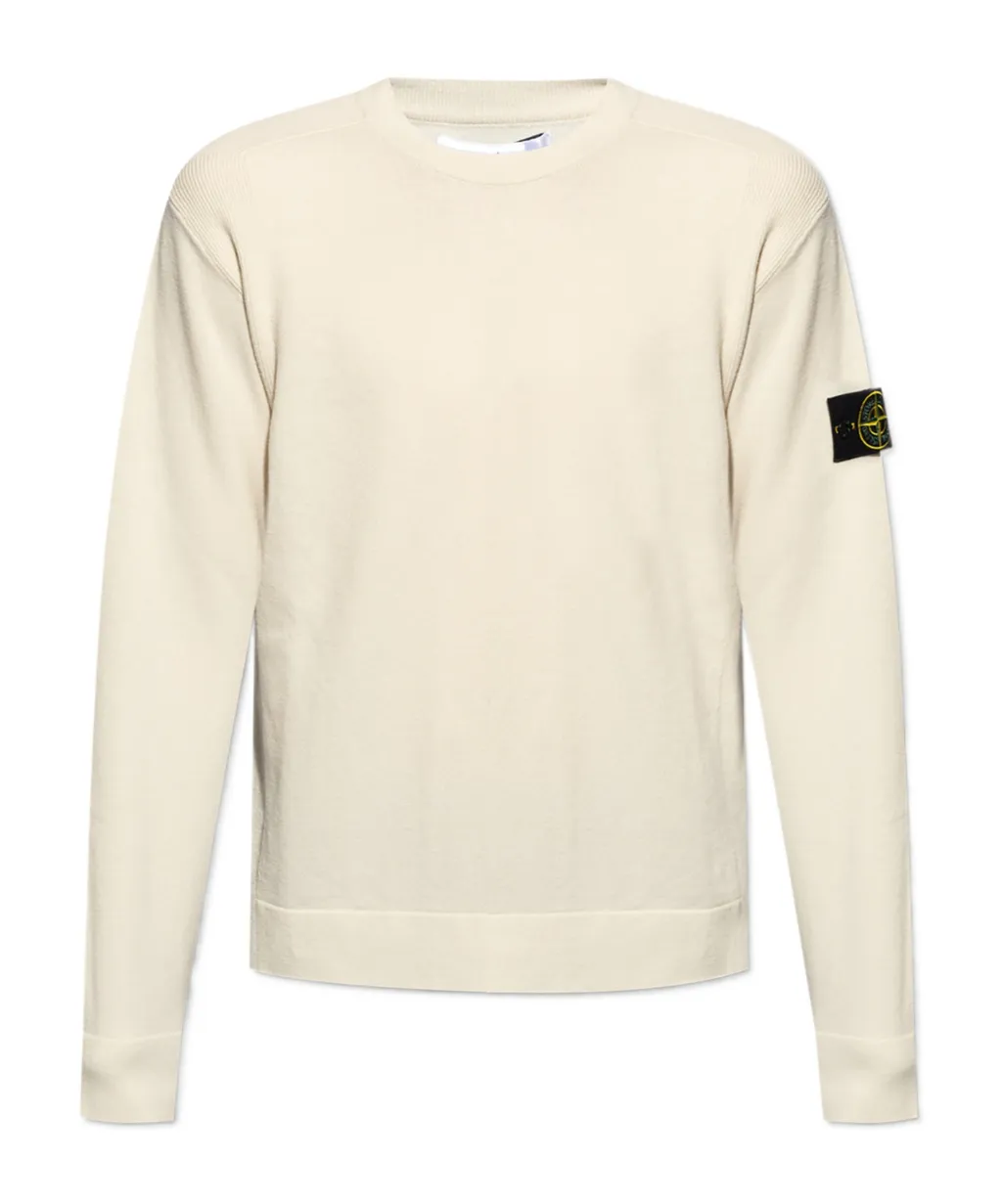 Stone Island Logo Patch Crewneck Sweatshirt