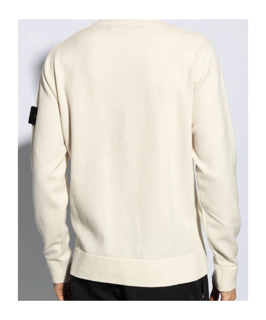 Stone Island Logo Patch Crewneck Sweatshirt