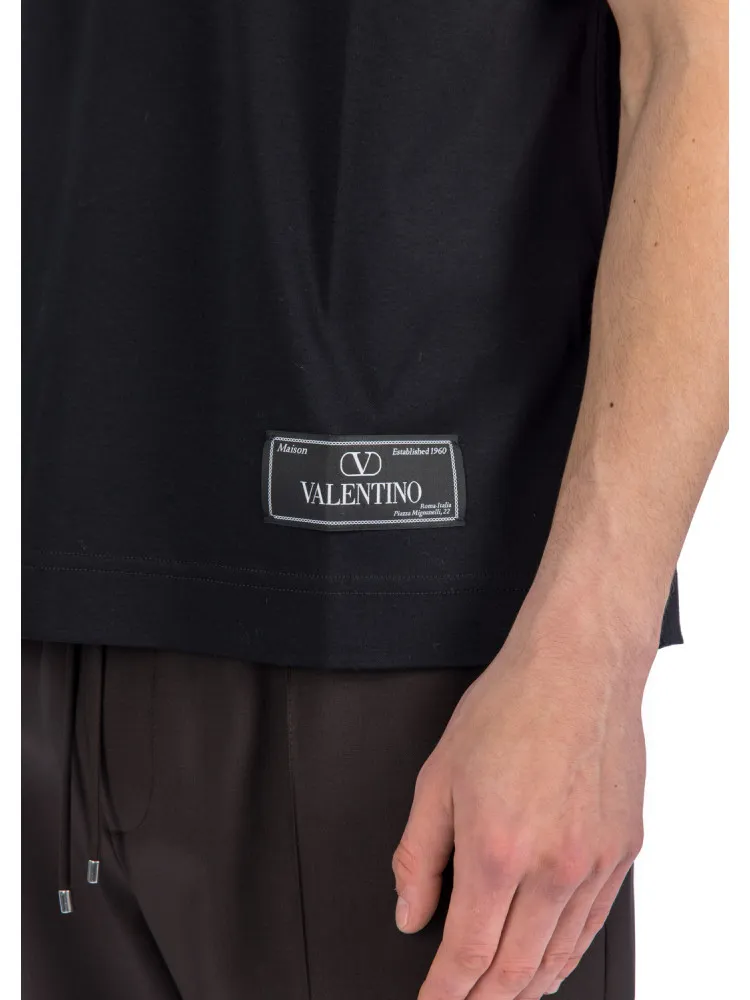 Valentino	Logo Patch Crewneck T-Shirt