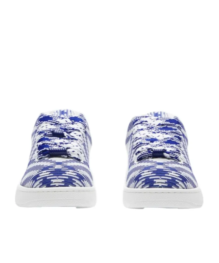 Burberry Bubble Check-Printed Lace-Up Sneakers