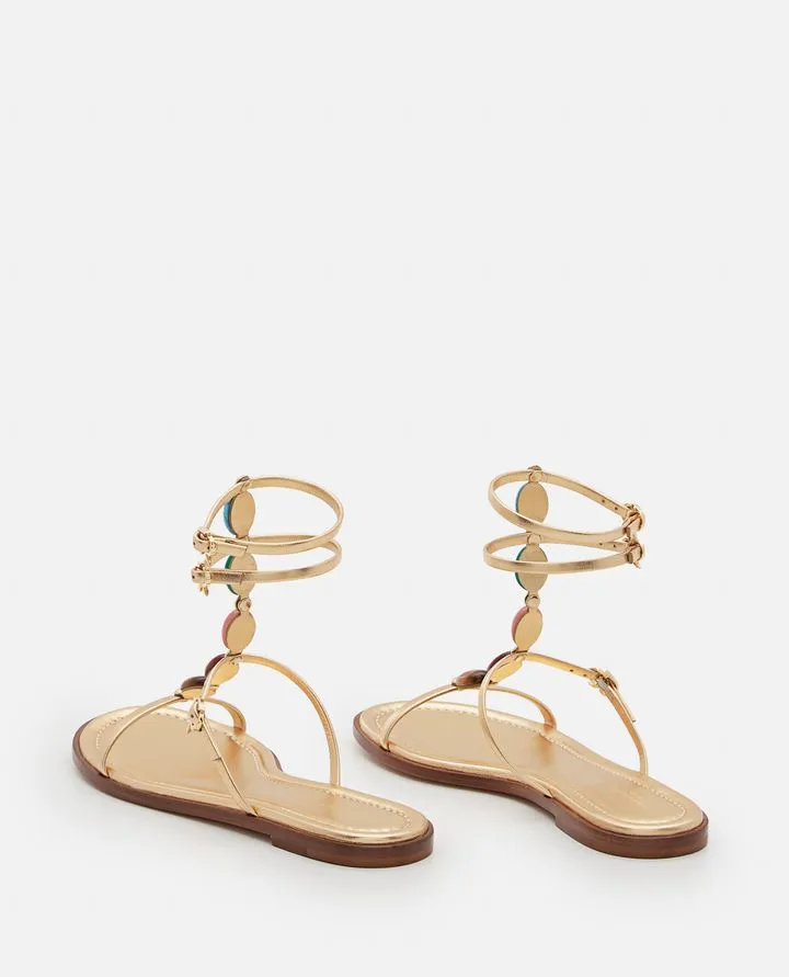 Gianvito Rossi Shanti Embellished Flat Sandals