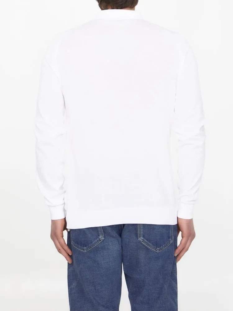 John Smedley Bradwell Long-Sleeve Polo Shirt