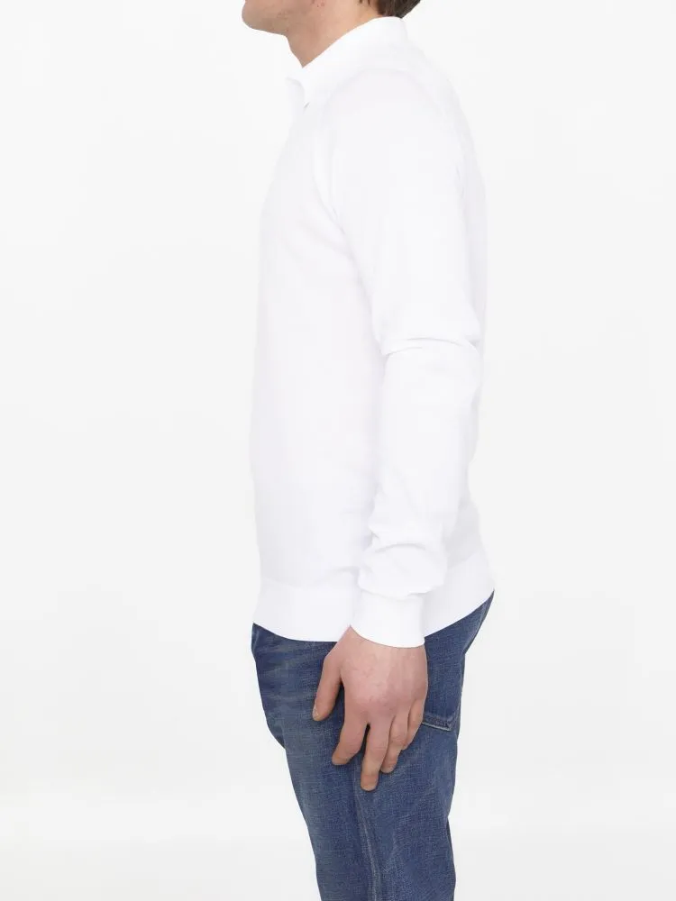 John Smedley Bradwell Long-Sleeve Polo Shirt