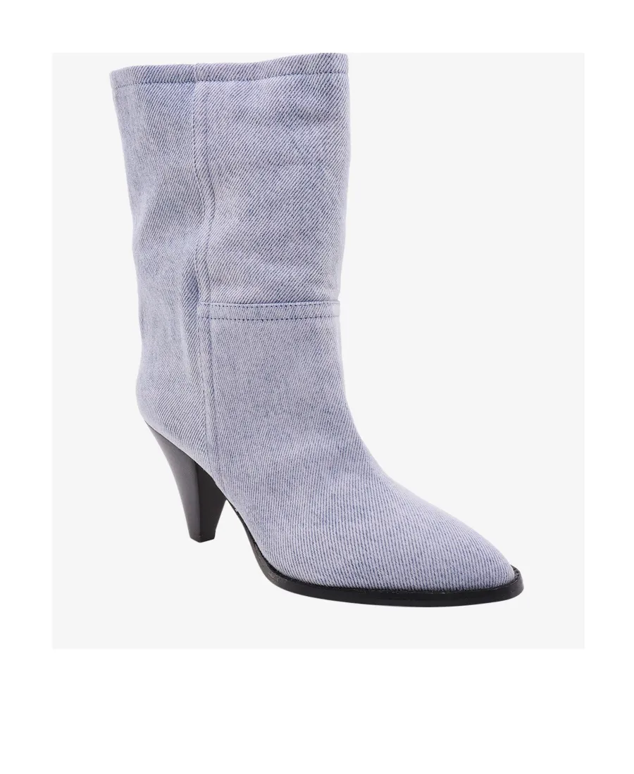 90Mm Pointed Suede Ankle Boots