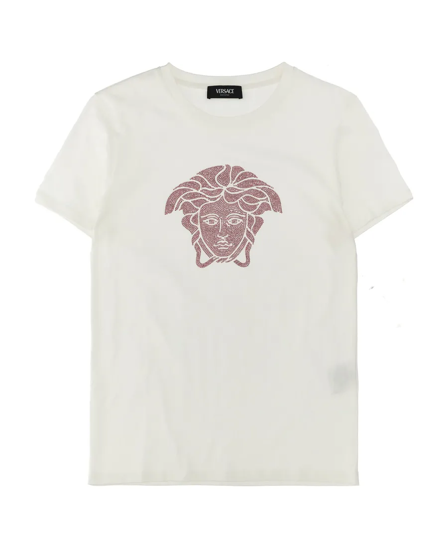 Versace Kids Medusa Embellished Crewneck T-Shirt