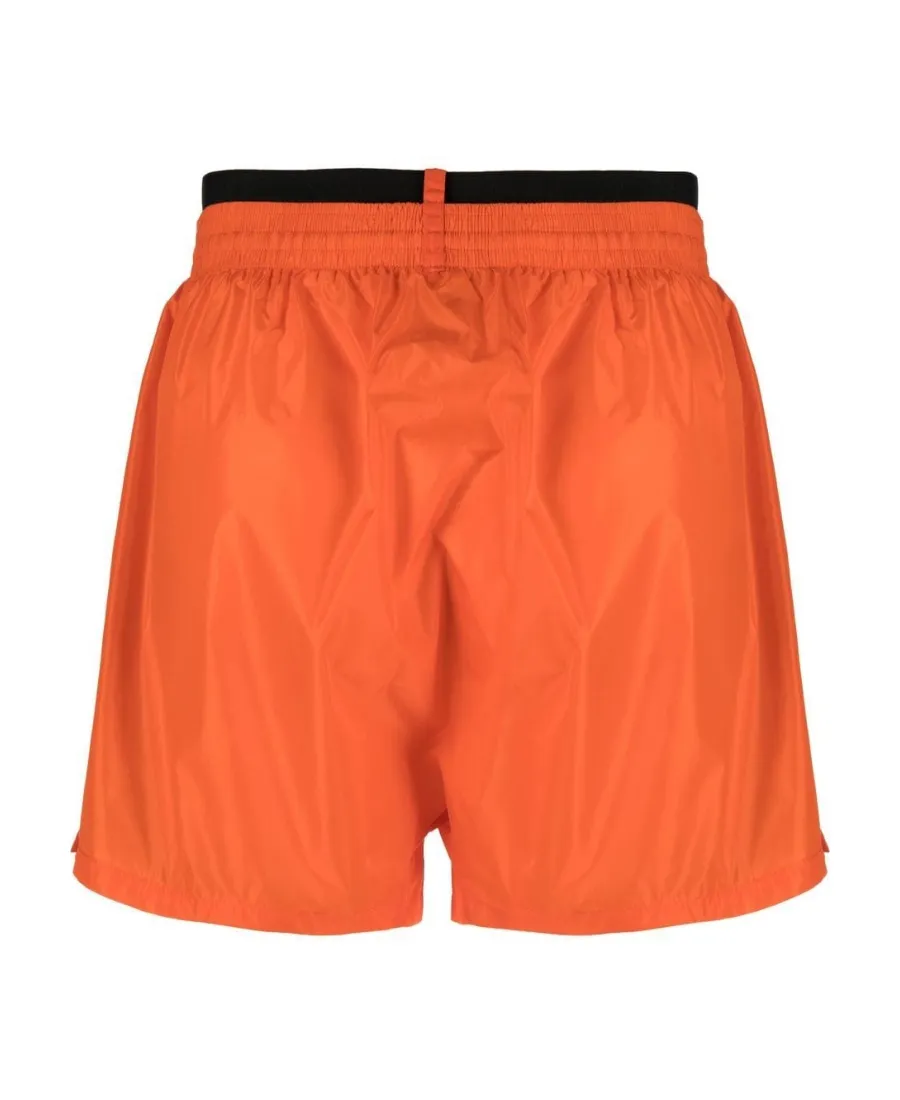 Double Logo-Waist Swim Shorts